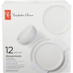 President's Choice Speckle Dinnerware Set 12Pc - Cream 12x1.0 ea, $5.42/1ea
