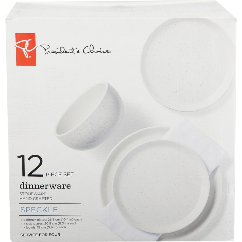 Speckle Dinnerware Set 12Pc - Cream