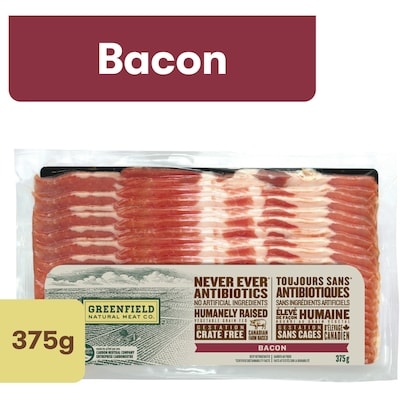 Greenfield Natural Meat Co. Bacon 375 g, $2.93/100g