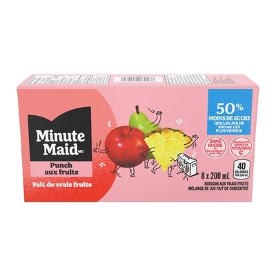 Minute Maid Punch aux fruits 8x200.0 ml, 0,28 $/100ml