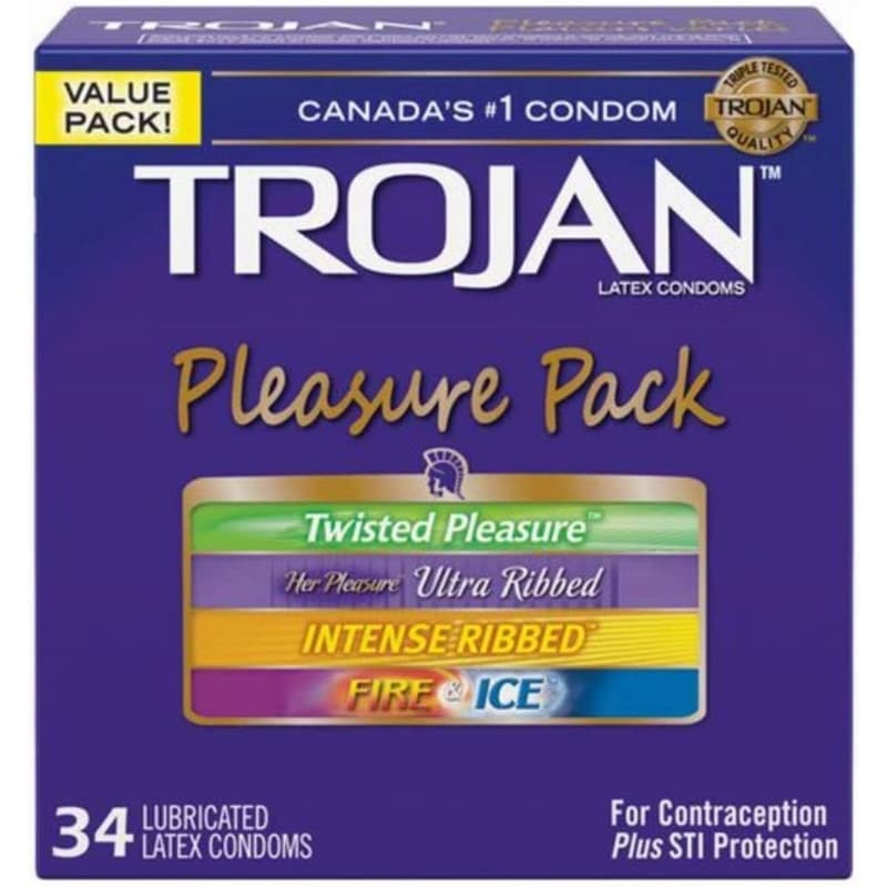 Pleasure Pack Assorted Lubricated Condoms Value Pack