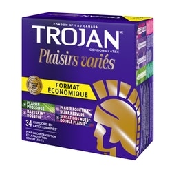 Trojan Pleasure Pack Assorted Lubricated Condoms Value Pack - 34 ea | Zehrs Trojan Pleasure Pack Assorted Lubricated Condoms Value Pack - 34 ea | Zehrs