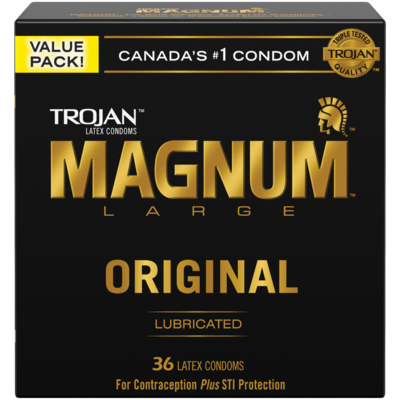 Trojan Magnum Original Large Size Lubricated Condoms Value Pack 36 ea, $0.69/1ea