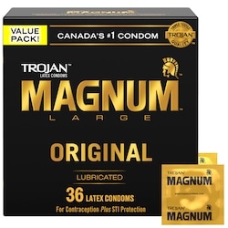 Trojan Magnum Original Large Size Lubricated Condoms Value Pack 36 ea, $0.69/1ea