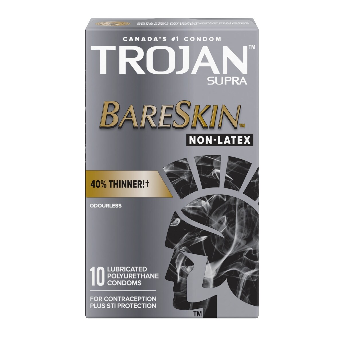 Trojan BareSkin Supra Non-Latex Condoms, Super Thin & Sensitive 10 ea, $1.35/1ea
