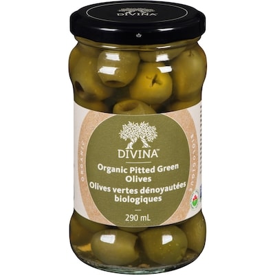 Divina Krunch Organic Divina Organic Pitted Green Olives 290 ml, $3.44/100ml