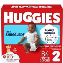 Huggies Little Snugglers Baby Diapers, Size 2 (12-18 lbs), 84 Ct 84 ea, $0.33/1ea