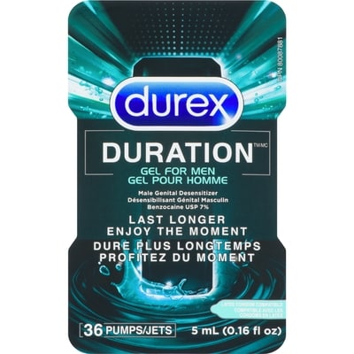 Durex Duration, Delay Gel For Men 5 ml, $419.80/100ml