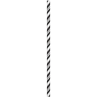 null Paper Straws, Stripe Black and White 1 ea, $4.00/1ea