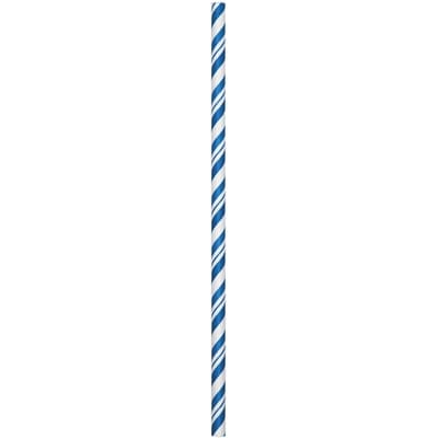 null Paper Straws, Stripe Cobalt 1 ea, $4.00/1ea
