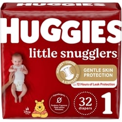 Little Snugglers Baby Diapers, Size 1 (8-14 lbs), 32 Ct