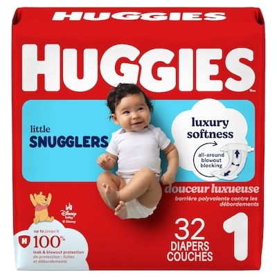 Huggies Little Snugglers Baby Diapers, Size 1 (8-14 lbs), 32 Ct 32 ea, $0.53/1ea