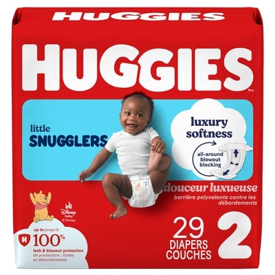 Huggies Little Snugglers Baby Diapers, Size 2 (12-18 lbs), 29 Ct 29 ea, $0.55/1ea
