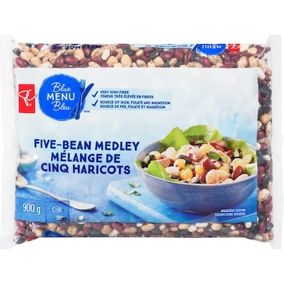 PC Blue Menu Five-Bean Medley  900 g, $0.44/100g