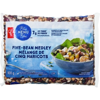 PC Menu Bleu Mélange de cinq haricots 900 g, 0,42 $/100g