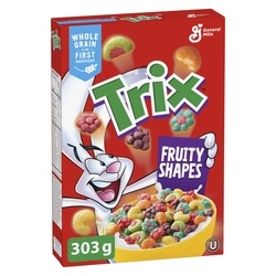 General Mills Trix Fruity Shapes Cereal 303 g, $1.91/100g