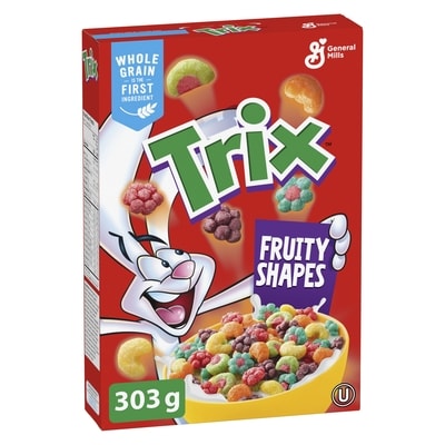 General Mills Trix Fruity Shapes Cereal 303 g, $1.98/100g