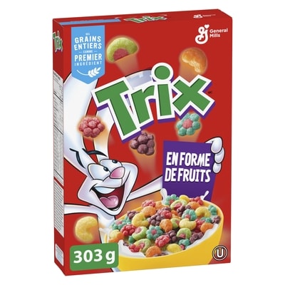 General Mills Trix en forme de Fruits Céréales 303 g, 1,16 $/100g