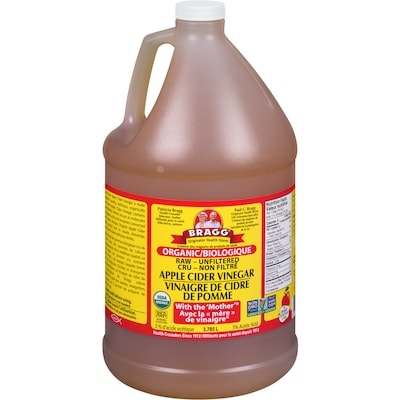 Bragg Apple Cider Vinegar     3.79 l, $0.74/100ml
