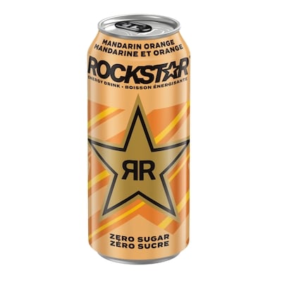 Rockstar Boisson énergisante Pure Zero, mandarine 473 ml, 0,84 $/100ml