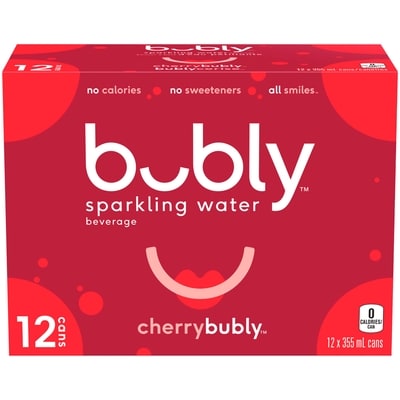 Bubly Sparkling Water Sparkling Water Cherry  12x355.0 ml, $0.15/100ml