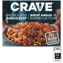 Crave Smokey BBQ Angus Beef Frozen Meal 283 g, $1.41/100g