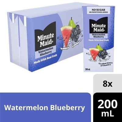 Minute Maid Watermelon Blueberry Cartons 8x200.0 ml, $0.30/100ml