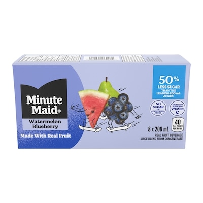 Minute Maid Watermelon Blueberry Cartons 8x200.0 ml, $0.33/100ml