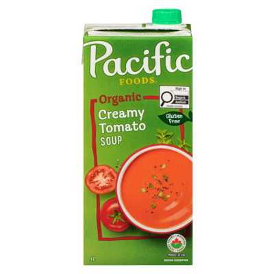Pacific Foods Organic Creamy Tomato Soup 1 l, $0.73/100ml