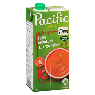 Soupe crémeuse biologique aux tomates