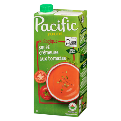 Soupe crémeuse biologique aux tomates