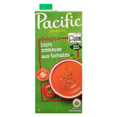 Soupe crémeuse biologique aux tomates