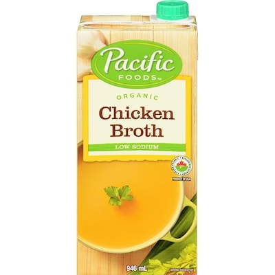 Pacific Foods Organic Chicken Broth Low Sodium 946 ml, $0.84/100ml