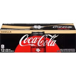 Coca-Cola Coke Zero Sugar Vanilla 12x355.0 ml, $0.21/100ml