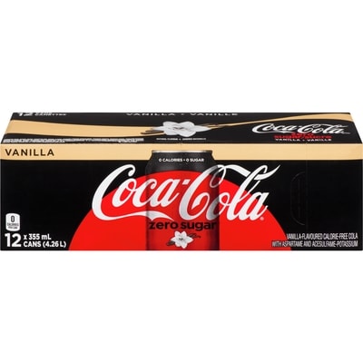 Coca-Cola Coke Zero Sugar Vanilla 12x355.0 ml, $0.20/100ml