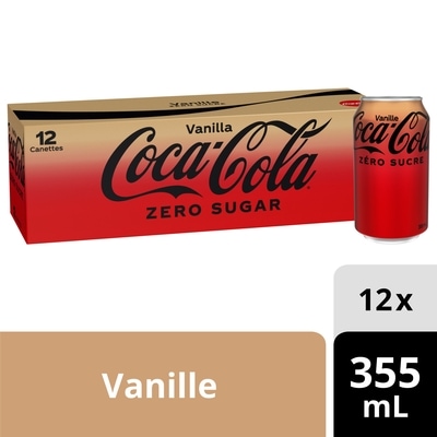 Coca-Cola Cola Vanille Zero Sucre Fridge Pack Cannettes 12x355.0 ml, 0,21 $/100ml