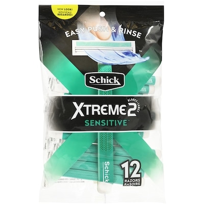 Schick Rasoirs jetables pour hommes Xtreme2, 12 ct 12 ea, 0,71 $/1ch
