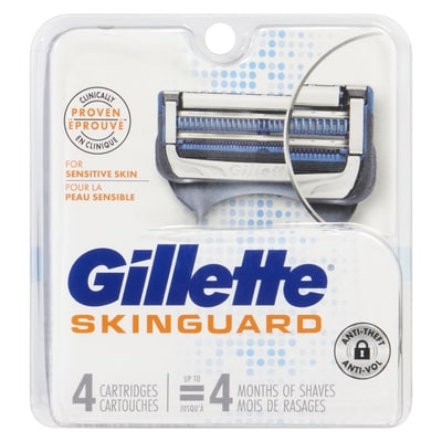 Gillette Lames de rasoir Skinguard pour hommes, 4 recharges 4 ea, 5,75 $/1ch