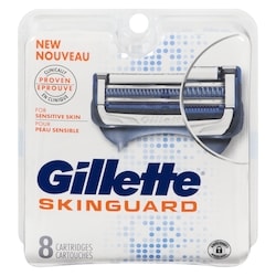 SkinGuard Men's Razor Blade Refill, 8 Blade Refills