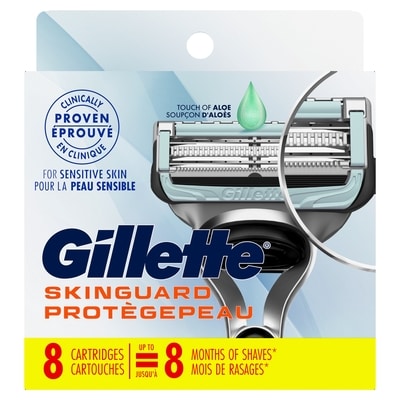 Gillette Lames de rechange de rasoir pour hommes SkinGuard, 8 lames de rechange 8 ea, 5,87 $/1ch