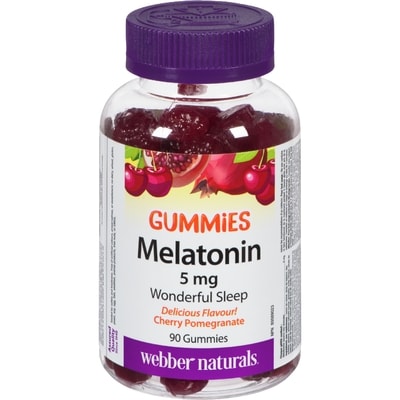 Webber Naturals Melatonin 5mg Gummies 90 ea, $0.14/1ea