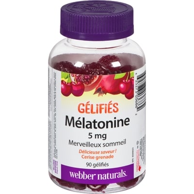 Webber Naturals Mélatonine gélifiée 5 mg 90 ea, 0,19 $/1ch