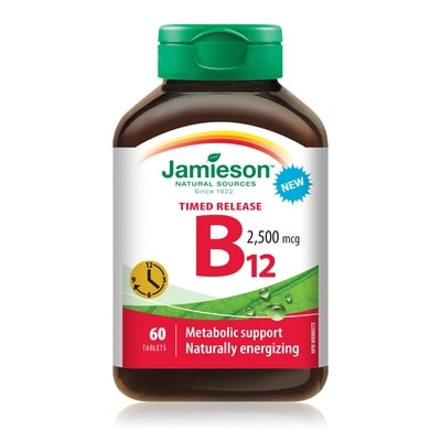 Jamieson Vitamin B12 2,500 mcg Timed Release Tablets 60 ea, $0.33/1ea