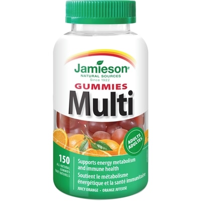 Jamieson Multi Gummies pour Adultes 150 ea, 0,15 $/1ch