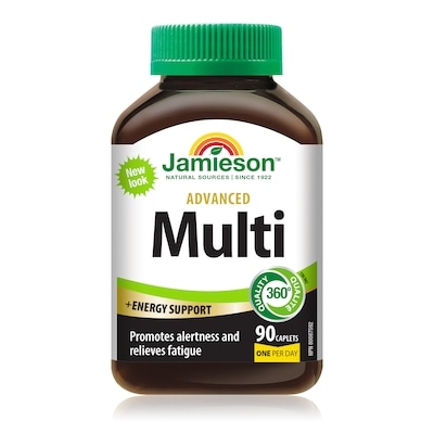 Jamieson Advanced Multivitamin & Energy Support Caplets 90 ea, $0.27/1ea