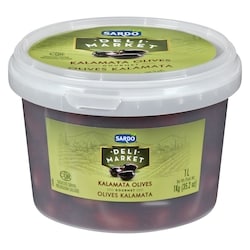 Sardo Olives Kalamata 1 l, $1.10/100ml
