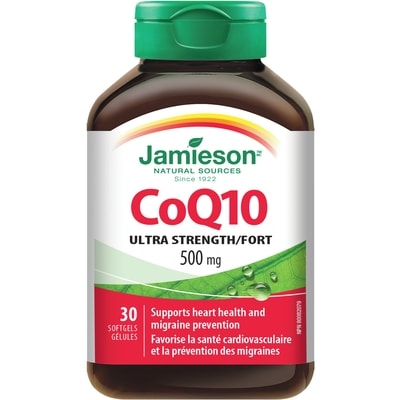 Jamieson CoQ10 500 mg Ultra Fort 30 ea, 1,15 $/1ch