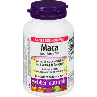 Webber Naturals Maca pour hommes 60 ea, 0,35 $/1ch