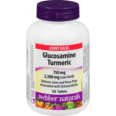 Webber Naturals Anti-Inflammation Glucosamine Turmeric 750mg 120 ea, $0.17/1ea