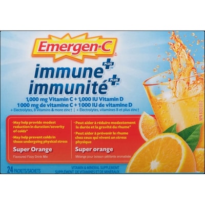 Emergen C Emergen-C Immune + Super Orange 24 ea, $0.73/1ea
